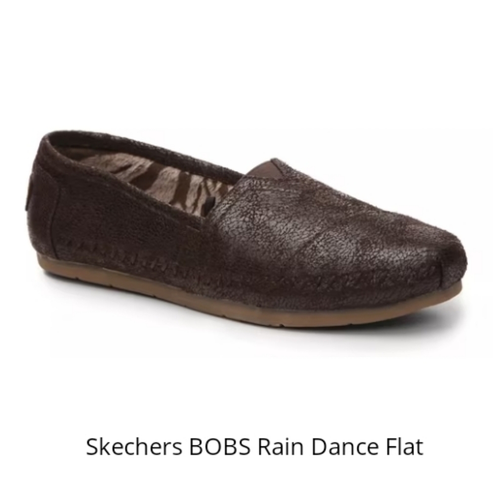 Bobs Luxe Rain Dance Chocolate Brown Micro Suede Sz 10